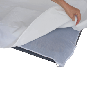 Anti bed bug lakan placeras under ditt lakan, sovsäck eller filt.