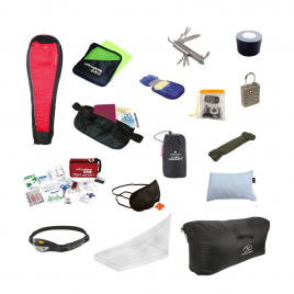 Utrustnings-paket för backpacking