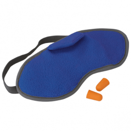 Sovmask och öronproppar – Fleece